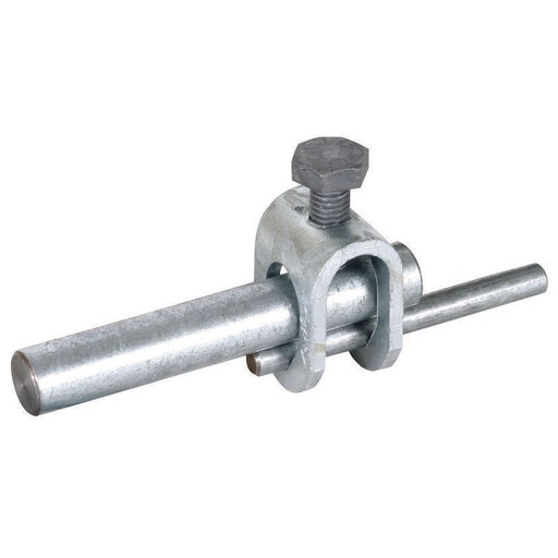 DEHN - Anschlussklemme für Blitzschutz Stangenklemme St/tZn FSK81016SKM10X25STTZ f. Rd 8-10/Rd 16mm