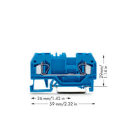 WAGO - Durchgangs-Reihenklemme Durchgangsklemme 281-904 bl 0,08-4qmm