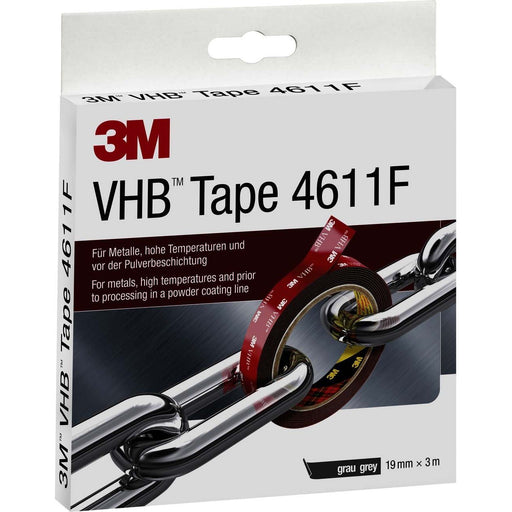 3M - Klebeband doppelseitig 4611193 19mmx3m,gr.,f.Metall