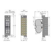 WAGO GmbH & Co. KG - Feldbus, Dez. Peripherie - Kommunikations-Modul PotentialblockAufdruck1-24 726-652 dunkelgrau