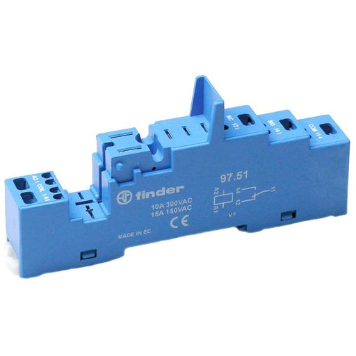 Finder - Relaissockel Zugfederklemmenfassung 97.51 für 46.61 − 10 Stück by Finder
