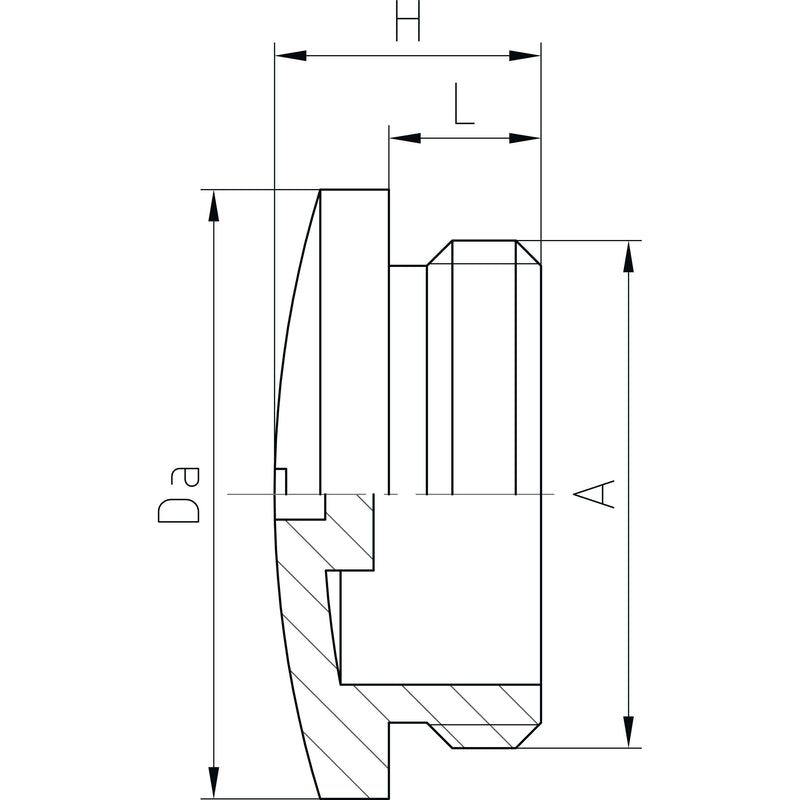 Jacob - Verschlussschraube PA-Verschlußschraube 1048 PA PG 48 − 50 Stück