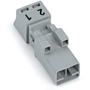 WAGO - Steckverbinder für steckbare Gebäudeinstallation Stecker 2-polig 890-252 grau − 50 Stück