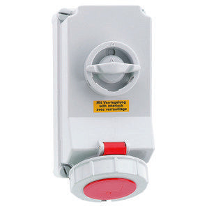 Bals Elektrotech - CEE-Steckdose abschaltbar, abgesichert (IEC 60309) Wandsteckdose abschaltbar 16041 verriegelt 16A 5p 4