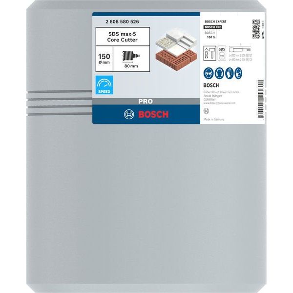 Bosch - Bohrkrone PRO SDS max-5 Bohrkrone, 2608580526 150 x 80 x 92 mm