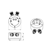 BEG Brück Electronic - Zubehör/Ersatzteile für Bewegungsmelder Aufputzdose 92375 IP65