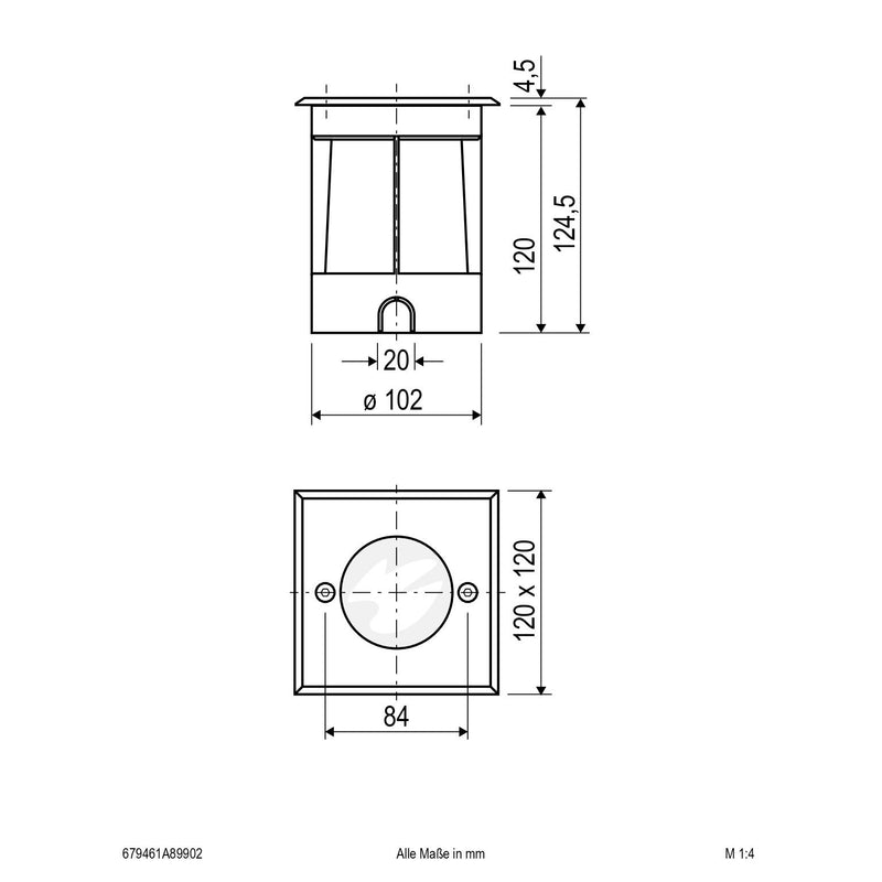 EVN Lichttechnik - Bodeneinbauleuchte LED-Bodeneinbauleuchte 679461A89902 IP67 RGBW