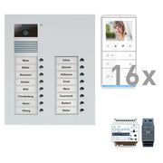 TCS Tür Control - Türsprech-Set Videosprechanlgenset color PVU17160-0010 16 Tasten UP,Freispr