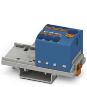 Phoenix Contact - Durchgangs-Reihenklemme Verteilerblock PTFIX 10/6X4-NS35 BU − 8 Stück