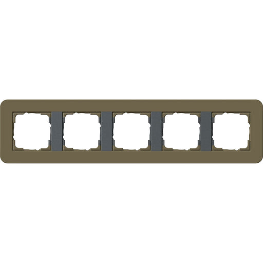 Gira - Abdeckrahmen 5fach 0215426 Umbra/Anthrazit
