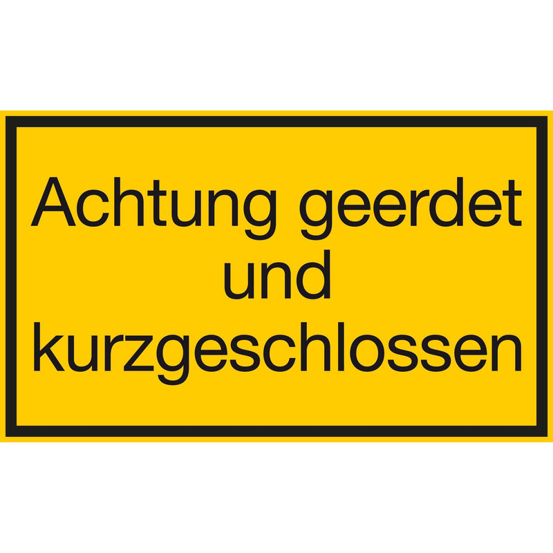 Schnürle - Kennzeichnungsmaterial Warnschild H602K1