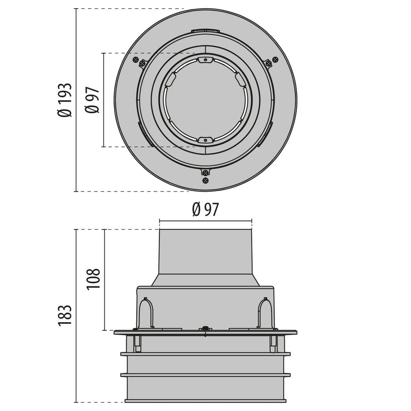 Performance in Light - Leuchteneinbaugehäuse Einbautopf 3113571