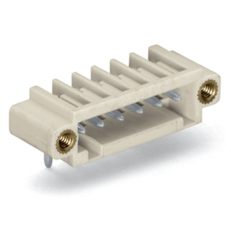 WAGO - Leiterplattensteckverbinder THT-Stiftleiste Lötstift 734-168/108-000 1,0x1,0,abgew.,lgr − 100 Stück