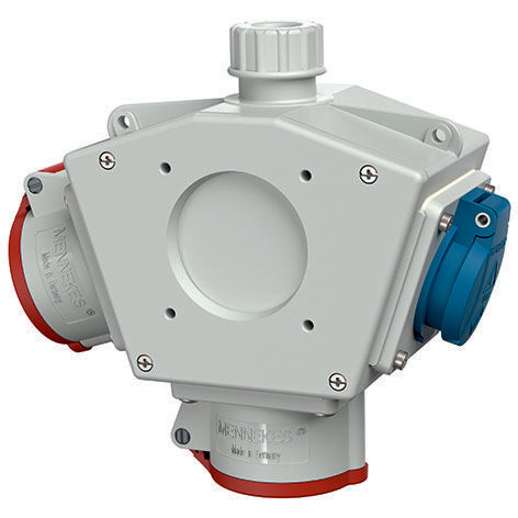 Mennekes - CEE-Steckdosen-Kombination (IEC 60309) DELTA-BOX 92916 2xCEE16A5P,Schuko
