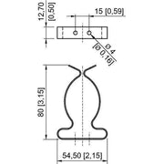 Stahl - Mechanisches Zubehör/Ersatzteile für Leuchten Geräteschelle 120535
