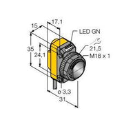 Turck - Einweg-Lichtschranke Opto Sensor QS186LE Laser Sender