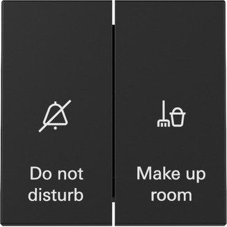 Gira - Installationsschalter Wippschalter Anzeige Hotel 3104005 Zimmerstatus sw m