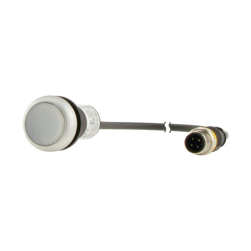 Eaton - Drucktaster, Komplettgerät Leuchtdrucktaste C22-DL-W-K10-24-P1 1S, weiß, 24V AC/DC