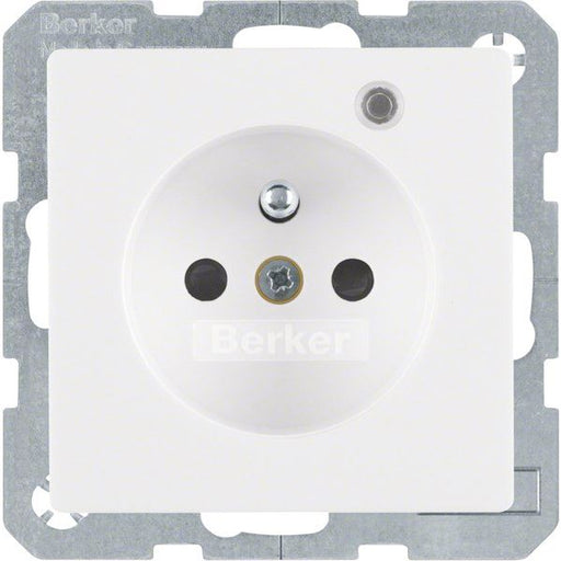 Berker - Steckdose pws samt 6765096089 Kontroll-LED