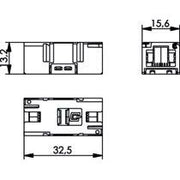Telegärtner - Modulare Kupplung STX RJ45 Kupplung Cat.6 100007533