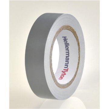 HellermannTyton - Klebeband PVC Isolierband Flex 15-GY15x10m grau
