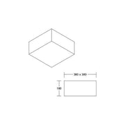 Brumberg Leuchten - Decken-/Wandleuchte Anbauleuchte 58233000 3x E27 max. 60W
