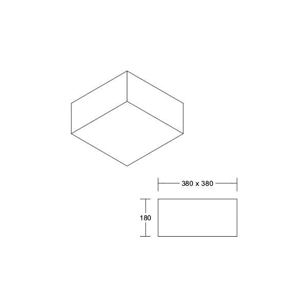Brumberg Leuchten - Decken-/Wandleuchte Anbauleuchte 58233000 3x E27 max. 60W