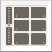Issendorff - Bussystem-Tastsensor Glas-Tastenfeld rahmenlos LCN - GTS8W ws m.8 Tasten 6LED − 1 Stück