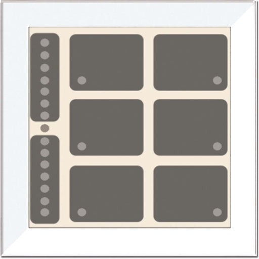 Issendorff - Bussystem-Tastsensor Glas-Tastenfeld rahmenlos LCN - GTS8W ws m.8 Tasten 6LED − 1 Stück