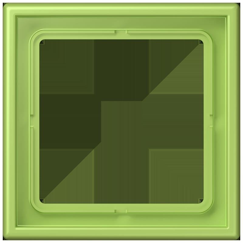 Jung - Abdeckrahmen Rahmen 1-fach LC 981 221 vert clair