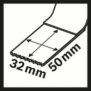 Bosch - Blatt für Oszillierer Tauchsägebl Starlock 2609256D53 PAIZ 32 AT,50x32mm