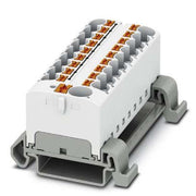 Phoenix Contact - Durchgangs-Reihenklemme Verteilerblock PTFIX10/18X4-NS35AWH − 8 Stück