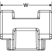 HellermannTyton - Befestigungssockel und -element für Kabelbinder Kabelhalter S2CM25 − 500 Stück