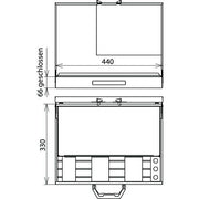 DEHN - Zubehör/Ersatzteile für Sicherheitsgeräte Stahlblechkoffer SBKL EKS TI KVS 2F leer f. EuK-Set TI