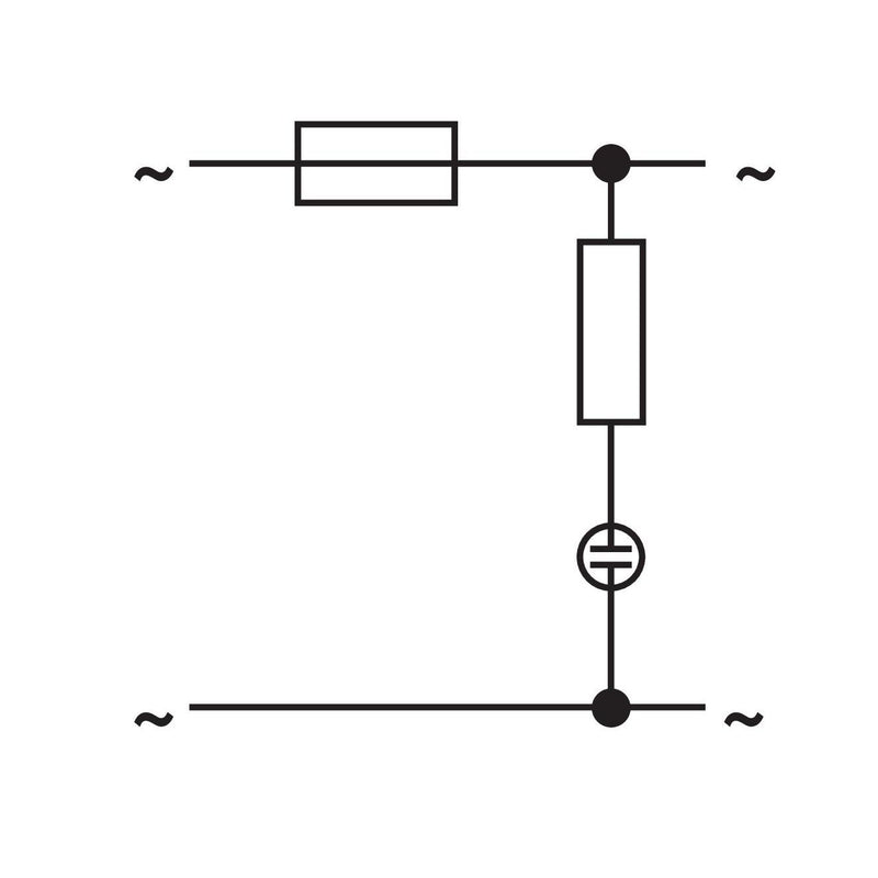 WAGO GmbH & Co. KG - Sicherungs-Reihenklemme Bauteilmodul mit Sicherung 286-891 AC/DC 230 V,grau