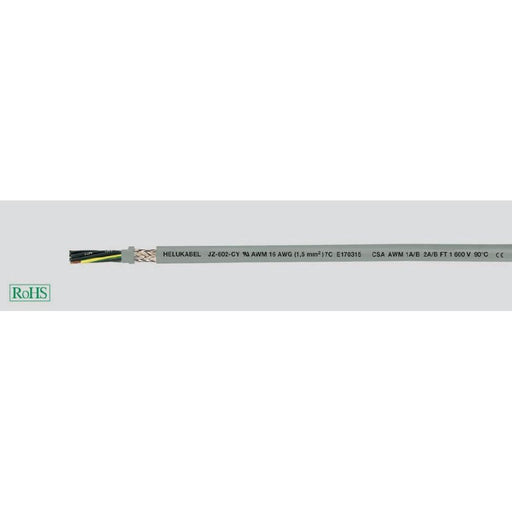 Energiekabel < 1 kV, für ortsveränderlichen Einsatz HEL JZ-602-CY 4xAWG 6 (4G JZ-602-CY 4xAWG 6 16) PVC-Steuerltg UL