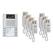 TCS Tür Control - Türsprech-Set Videosprechanlgenset color PVE1570-0010 7 WE, mit Hörer