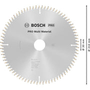 Bosch - Kreissägeblatt PRO Multi Material 2608640445 Kreissägeblatt 210 x