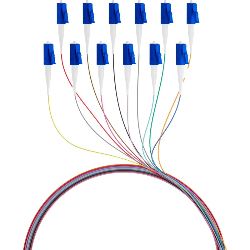 EFB-Elektronik - LWL-Pigtail LC-Faserpigtail 9/125 O0481.2 (VE12Satz) 2m, farbig