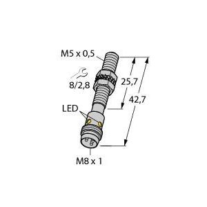 Turck - Induktiver Näherungsschalter Sensor BI1U-EG05-AP6X-V1331 induktiv − 1 Stück