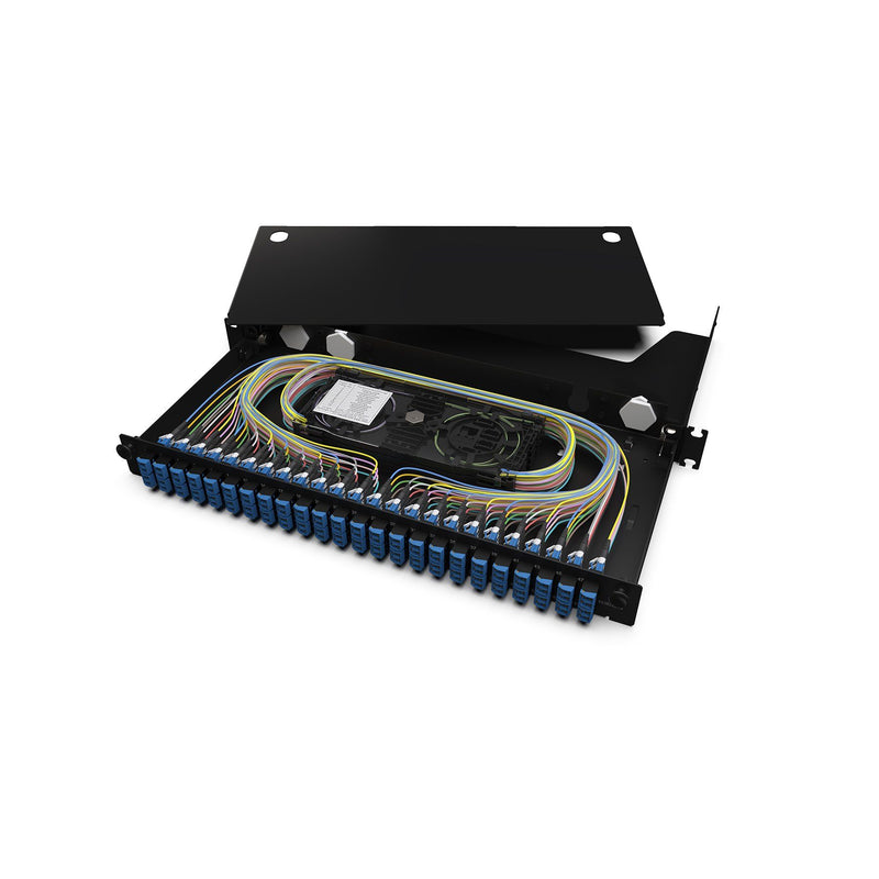 Corning - Patchpanel LWL LWL-Gehäuse ausziehbar LAN1-96AE-HDCR-B vorbestückt