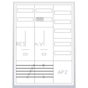 ABN - Zähler-Komplettschrank Zählerschrank S37ZA111 3Pkt 1Z 1R 1V 1APZ