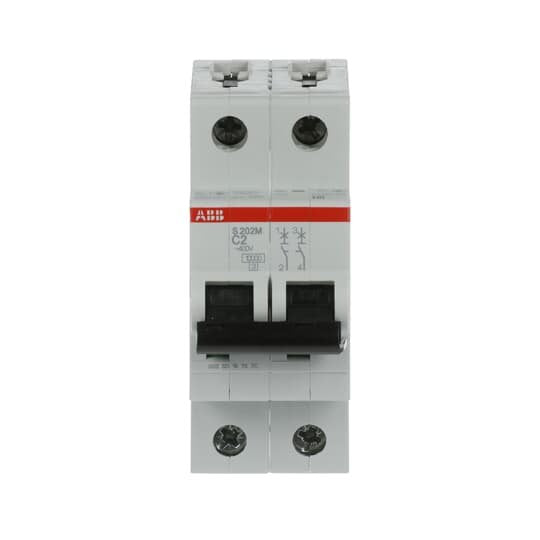 ABB Stotz S&J - Leitungsschutzschalter Sicherungsautomat S202M-C2 10kA 2A C 2p