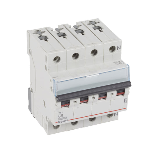 Legrand - Leitungsschutzschalter Legrand 404235 C6A 3-polig+N 10kA