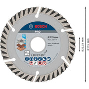 Bosch - Trenn-/Schleifscheibe PRO Multi Material 2608615057 Diamanttrennscheibe