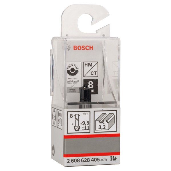 Bosch - Fräser PRO Viertelstabfräser, 3,2 2608628405 x 9,5, Schaft 8 mm