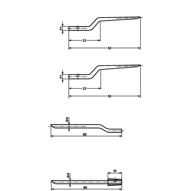 HellermannTyton - Dehnzange für Isolierschläuche Ersatzdorn NA8/10 PRONG ML 3 NA8/10  − 1 Stück
