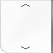 Jung - Abdeckung/Bedienelement für Installationsschalterprogramme Taste 4-fach aws CD 404 TSAP WW 23 Symbol Auf/Ab − 1 Stück
