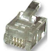 EFB-Elektronik - Modularer Steckverbinder Modular-Stecker RJ11 37516.1-100 (VE100) f.Rundkbl.,ungesch