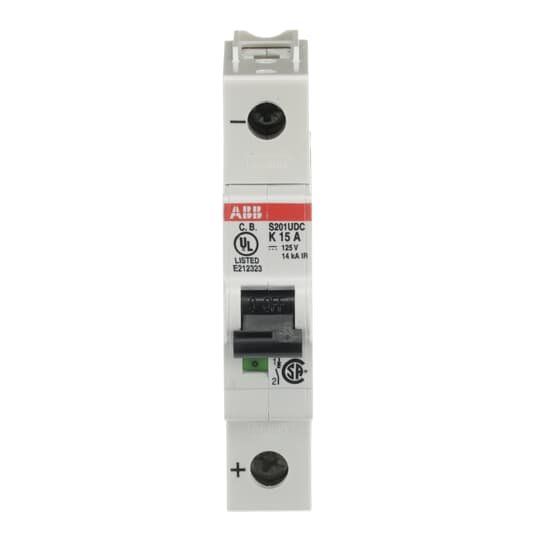 ABB Stotz S&J - Leitungsschutzschalter Sicherungsautomat S201UDC-K15 14 kA, 15 A, 1P